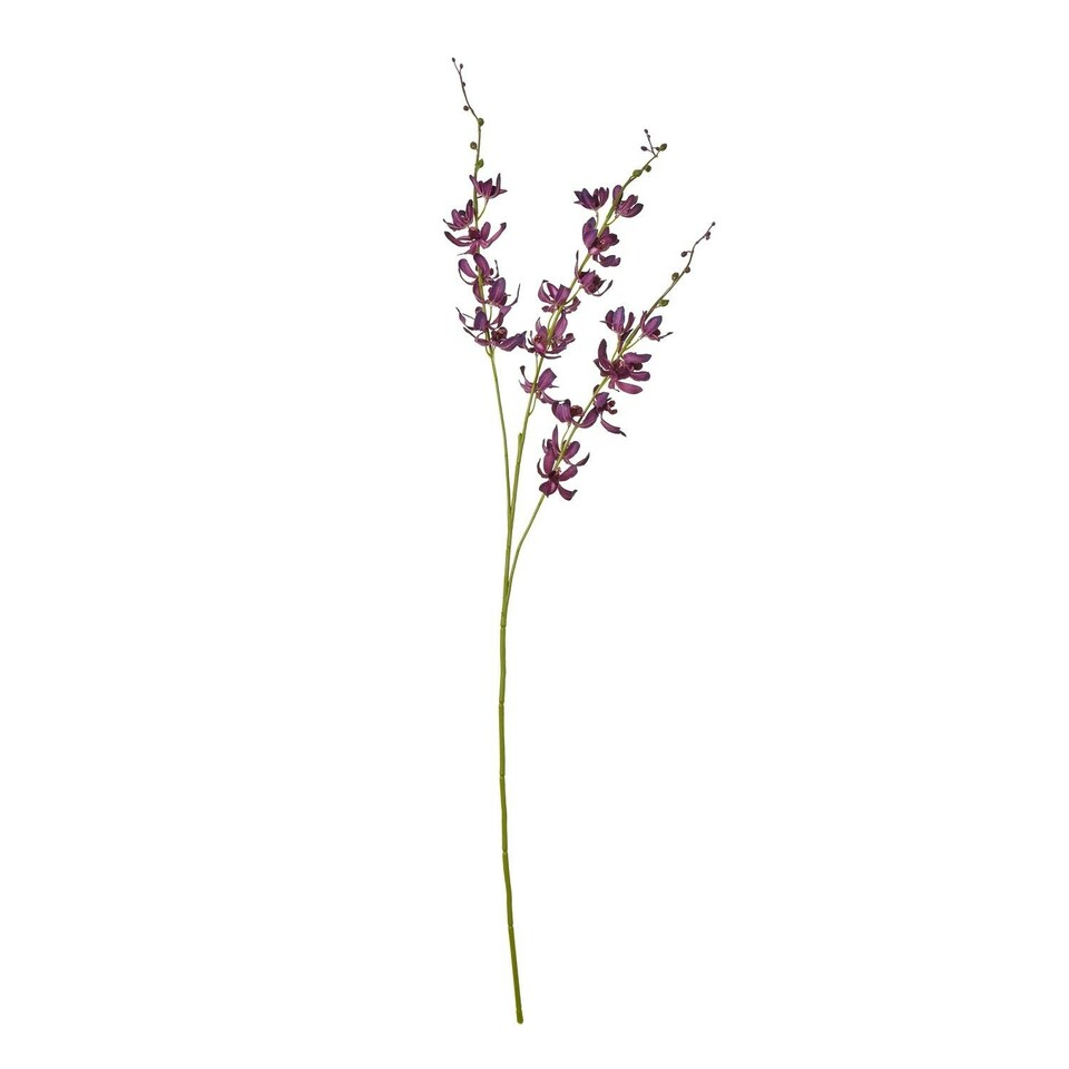 image 1 of Hill Interiors Cymbidium Spray Artificial Flower - Purple - One Size