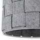image 5 of First Choice Lighting Set of 2 Tuscan White Ceramic Lamps with Grey Felt Shade White | Grey