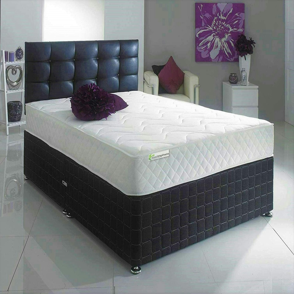 image 1 of Close Flame Hybrid Mattress - Soft Feel, Deep Quilted Plush Sleep Surface White | Small Double