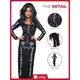 image 6 of Skeleton Tube Dress with Lace Detail Fancy Dress Costume Ladies Extra Large - UK 20-22