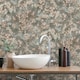 image 2 of Erismann Play Of Light Blossom Vinyl Textured Wallpaper - Pink/Sage Green - 10m x 53cm Pink