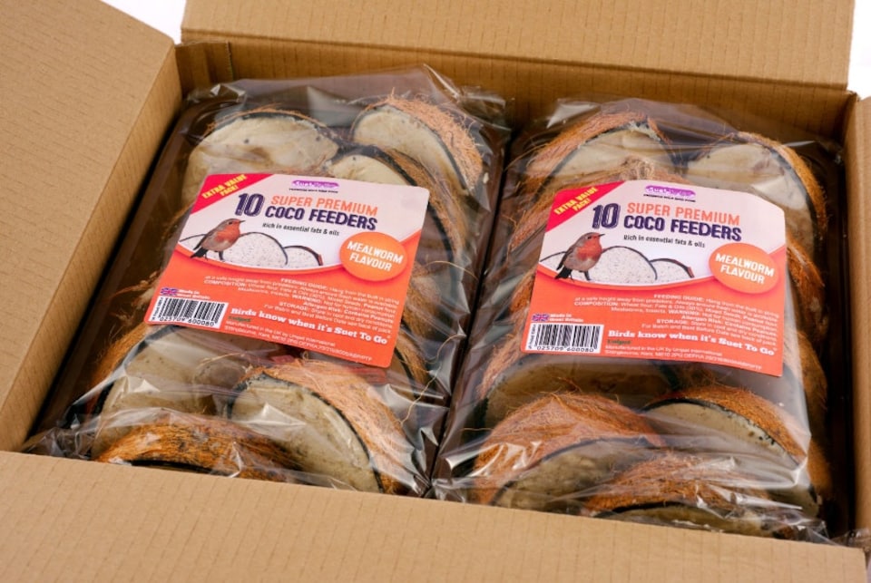 Suet To Go Half Coconut Feeder Mealworm (Pack of 4)