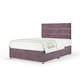 image 1 of Signature Platinum 2000 Pocket Sprung Mauve Naples Velvet Divan Set And Milan Headboard Single