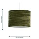 image 6 of Modern Green Crushed Velvet 33cm Easy Fit Ceiling Light Shade Pendants Green