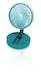 image 1 of Premier Compact USB Rechargeable Desktop Fan with Adj Head Green