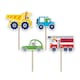 image 1 of Transport with Animals Cupcake Food Pick Toppers - Pack of 12