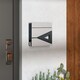 image 2 of HOMCOM Modern Wall Mounted Post Box, Weatherproof Letterbox with Lock Black