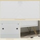image 7 of HOMCOM Narrow Shoe Storage Cabinet with 2 Flip Drawers for 12 Pairs of Shoes