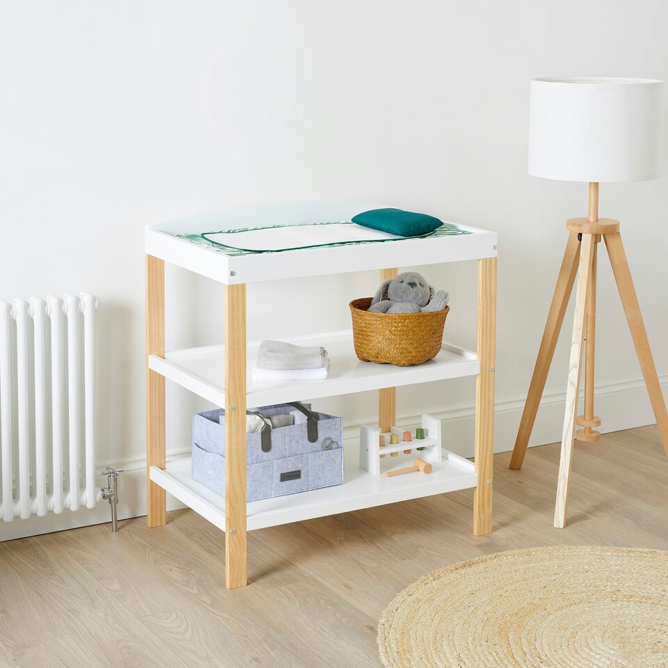 image 1 of Coleby Open Changer Table (Scandi White)