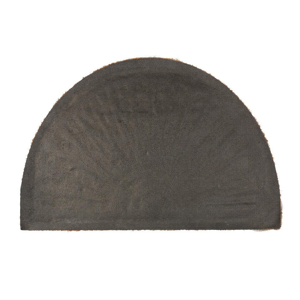 image 1 of Nicola Spring Coir Half Moon Door Mat - 60 x 40cm - Embossed