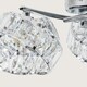 image 2 of ValueLights 3 Way Chrome And Clear Acrylic Jewel Intertwined Rings Design Ceiling Light | Chrome