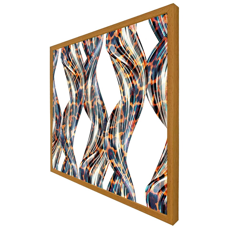 image 1 of Snake & leopard skin (Picture Frame) Black | XL
