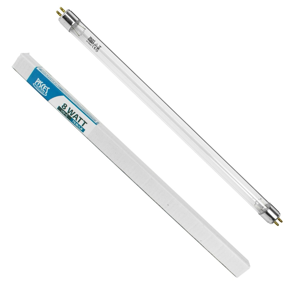 image 1 of Pisces 8w Watt T5 G8T5 Replacement UV Light 303mm Bulb for Pond Filters