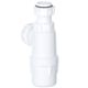 image 8 of SPARES2GO Telescopic Waste Bottle Trap 40mm 1.5" Basin Bidet Urinal Bathroom Kitchen Sink 75mm Seal