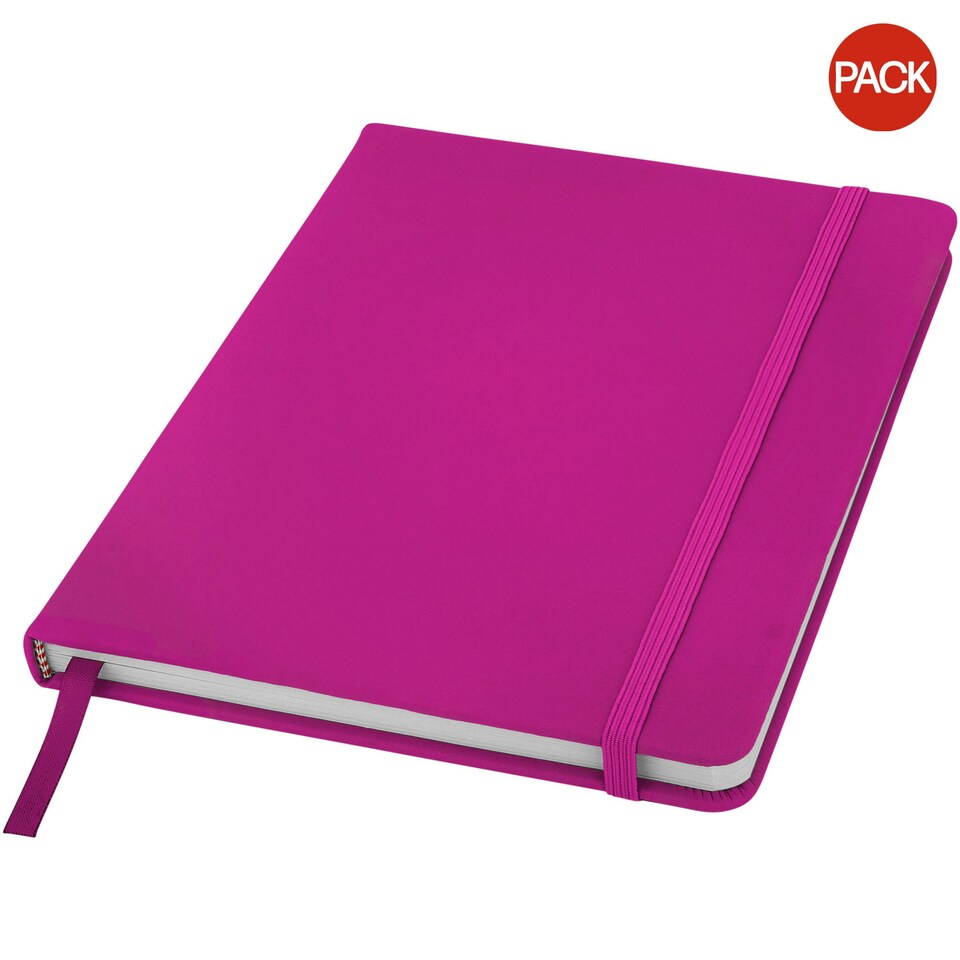 Bullet Spectrum A5 Notebook (Pack of 2) - Pink - 21 x 14.8 x 1.2 cm