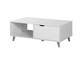 image 1 of Pulford Scandi Coffee Table 2 Drawers White Living Room Storage Furniture