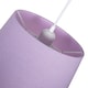 image 4 of Traditional 8 Inch Soft Lilac Linen Drum Table/Pendant Lamp Shade 40w Maximum | Purple | Lilac | 1