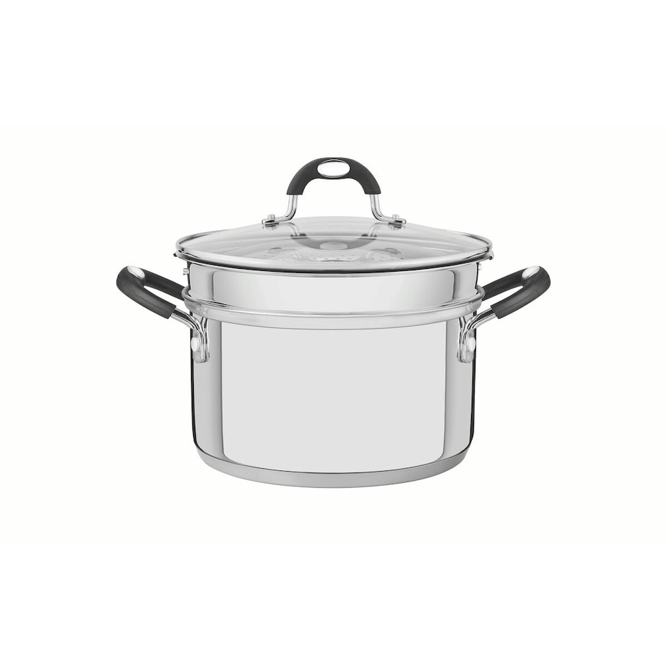 image 1 of Tramontina Stainless Steel 2 Pcs. Steamer Set