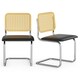 image 1 of VonHaus Bridgewater Cantilever Style Dining Chairs Set of 2
