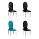 image 2 of Interiors by Premier Purple Silk Dining Chair, Upholstered Dining Chair With High Back Rest, Modern Dining Chairs For Dining