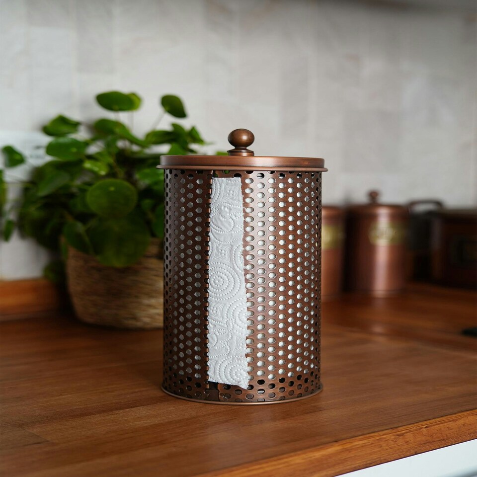 image 1 of Copper Paper Towel Holder