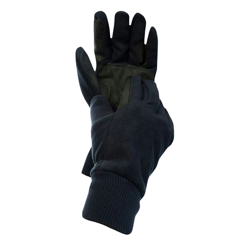 image 1 of Dublin Unisex Everyday Showerproof Polar Fleece Riding Gloves - Navy - Adults Xlarge Blue | Adults Xlarge