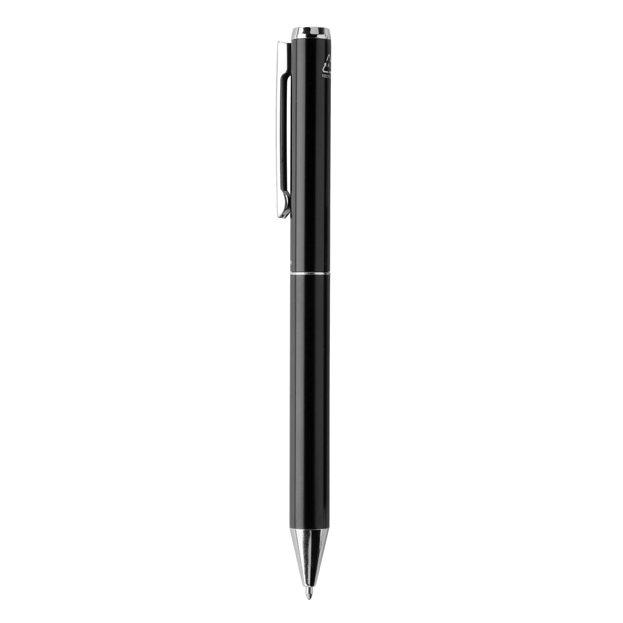 Swiss Peak Cedar Recycled Aluminium Pen - Black - One Size