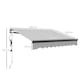 image 3 of Outsunny 2.5 x 2m Electric Retractable Awning w Aluminium Frame Light Grey | Grey | 1