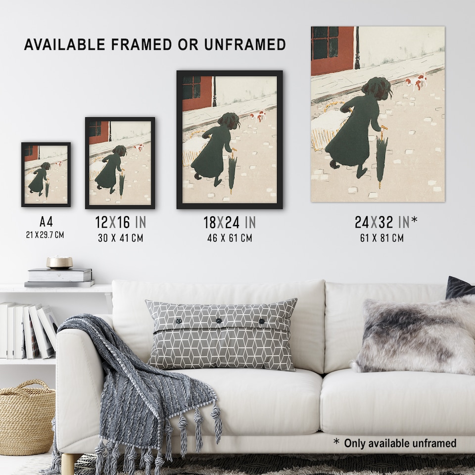 image 1 of Parisian Life The Little Laundress Bonnard Framed Wall Art Print 12X16"