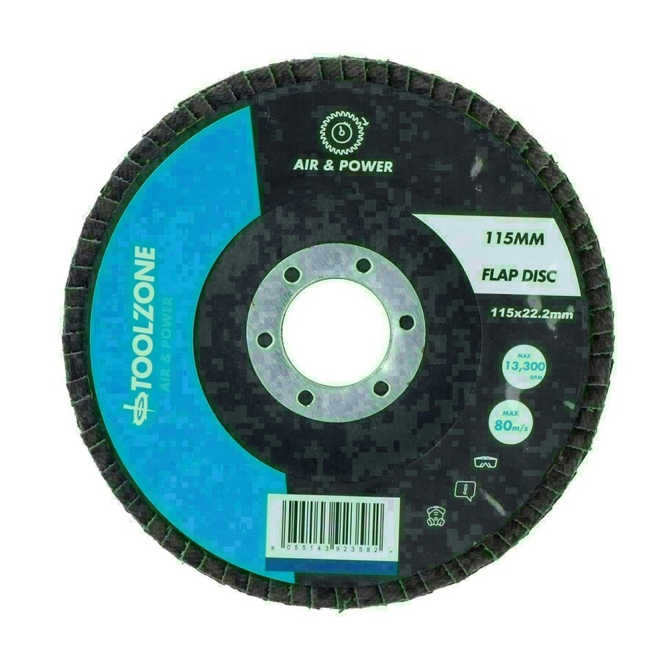 image 1 of 120 Grit Flap Discs Fine Grade Aluminium Oxide Sanding Removal Type 29 200pk
