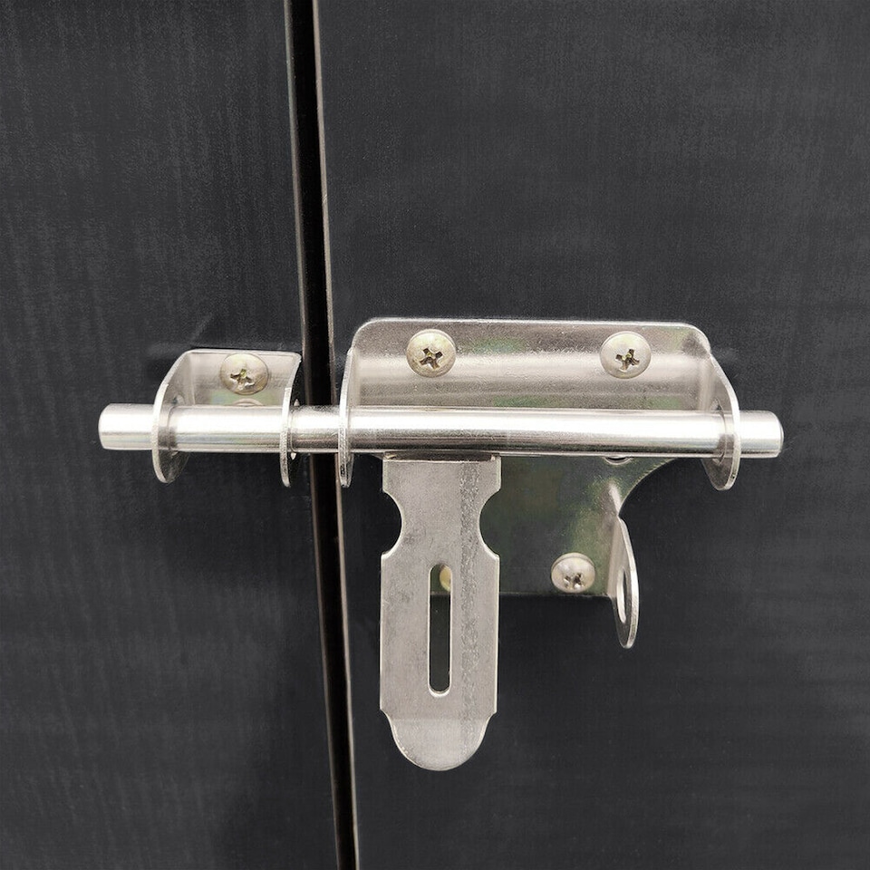 image 1 of Groundlevel Extra Large Galvanised Metal Garden Storage Shed Lockable Door