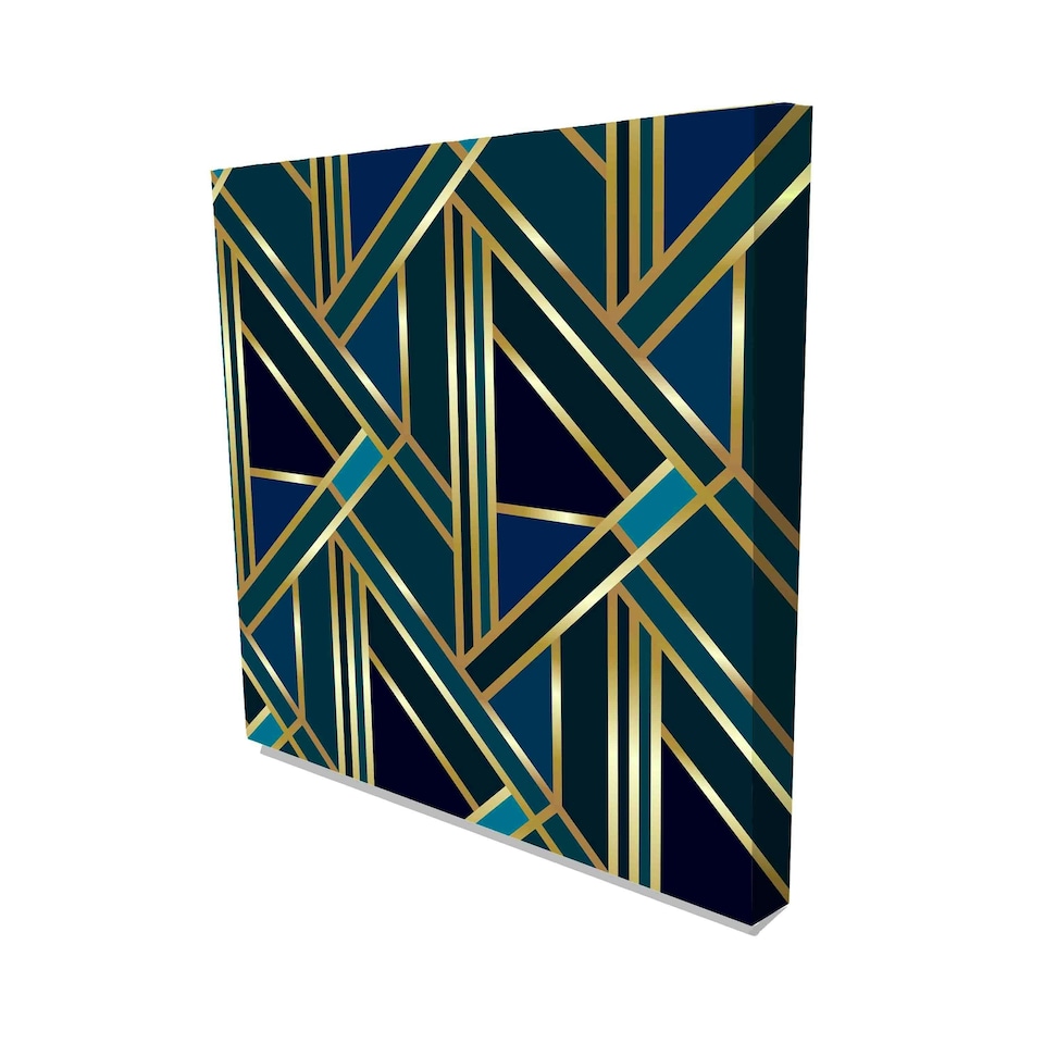 image 1 of Golden Art Deco (Canvas Print) 101 x 101 x 4cm