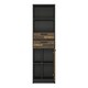 image 2 of Brooklyn Bookcase in Walnut and Dark Matera Grey