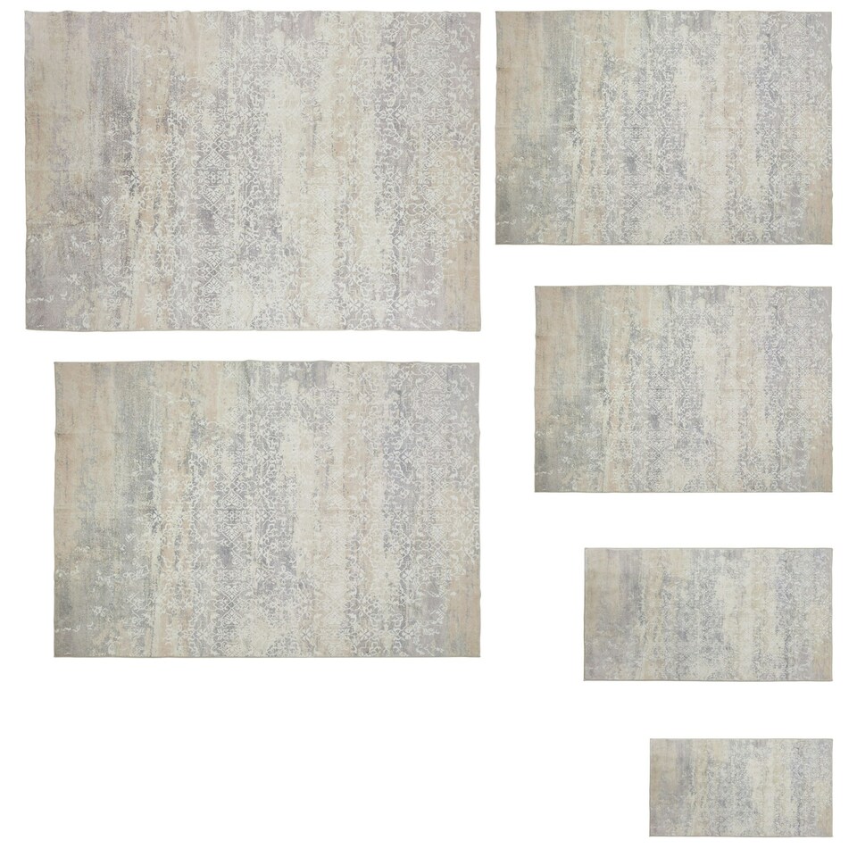 image 1 of Washable Rug Dalia - various sizes, faded pattern, easy-care short pile, non-slip Cream | 170 x 120 cm