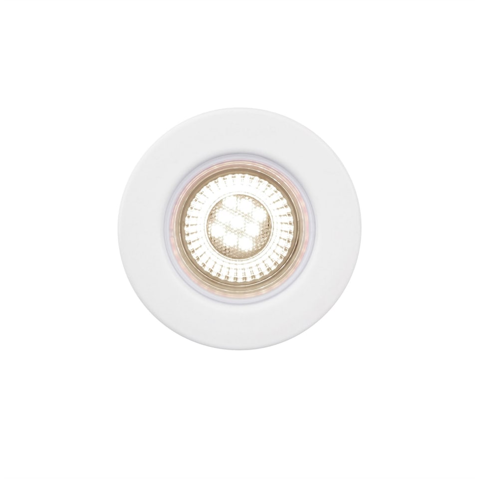 image 1 of Set of 20 Matt White Fire Rated 6W LED 3000K Recessed Downlights