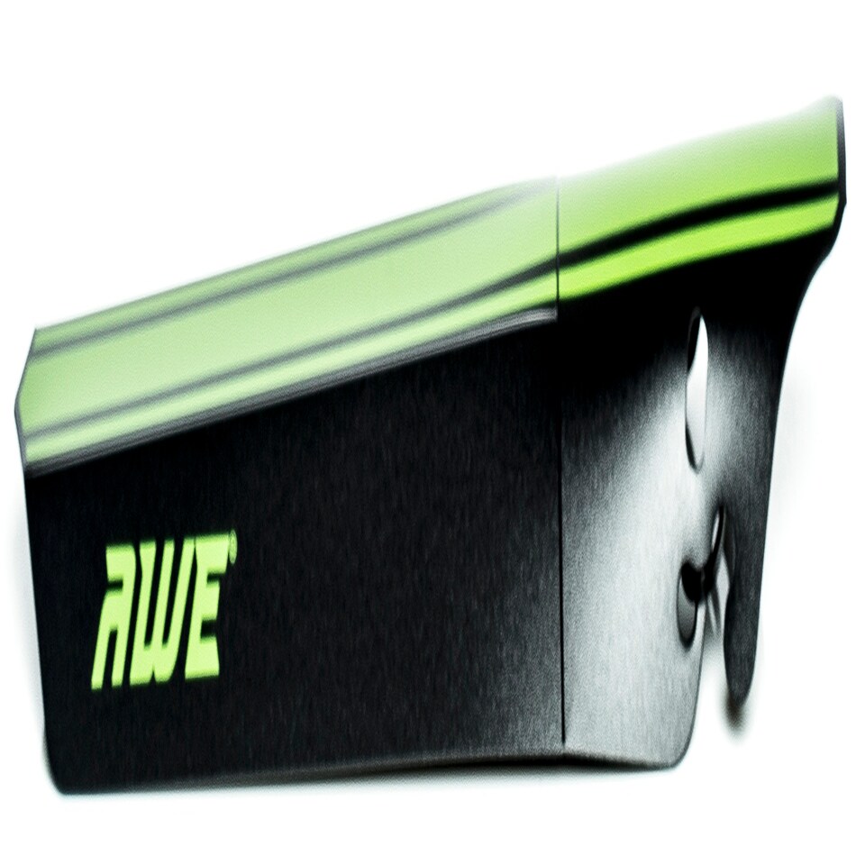 image 1 of AWE Universal Green/Black Rear Foldable Flexible Bike Mudguard Fender with Cable Ties