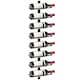 image 1 of HOMCOM Wall Mount Wine Rack for 8 Wine Bottles, Black