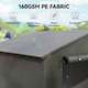 image 4 of Outsunny 8 x 6 ft Garden Storage Shed with Roll-up Zipper Door, Dark Grey