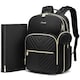 image 1 of LOVEVOOK Nappy Bag Backpack, Quilted Baby Bag with Changing Pad & Pacifier Holder, Waterproof Travel Nappy Bags for Baby Boys Girls, Stylish and Large Capacity, Black