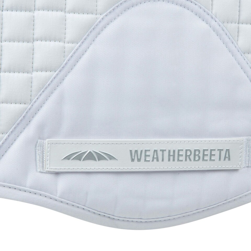image 1 of Weatherbeeta Prime Jump Shaped Saddle Pad - White - Pony