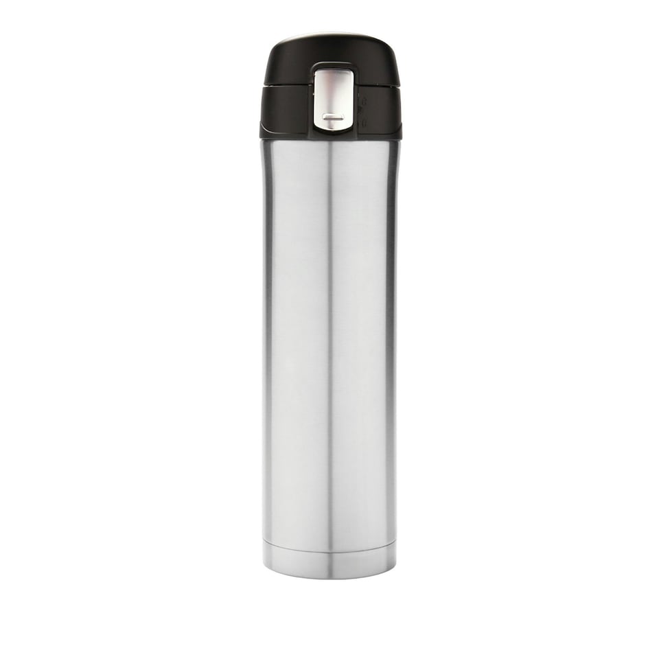 image 1 of XD Collection Lockable Recycled Stainless Steel Vacuum Insulated Flask - Silver - One Size