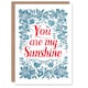 image 1 of You Are My Sunshine Floral Love Anniversary Valentines Her Wife Card