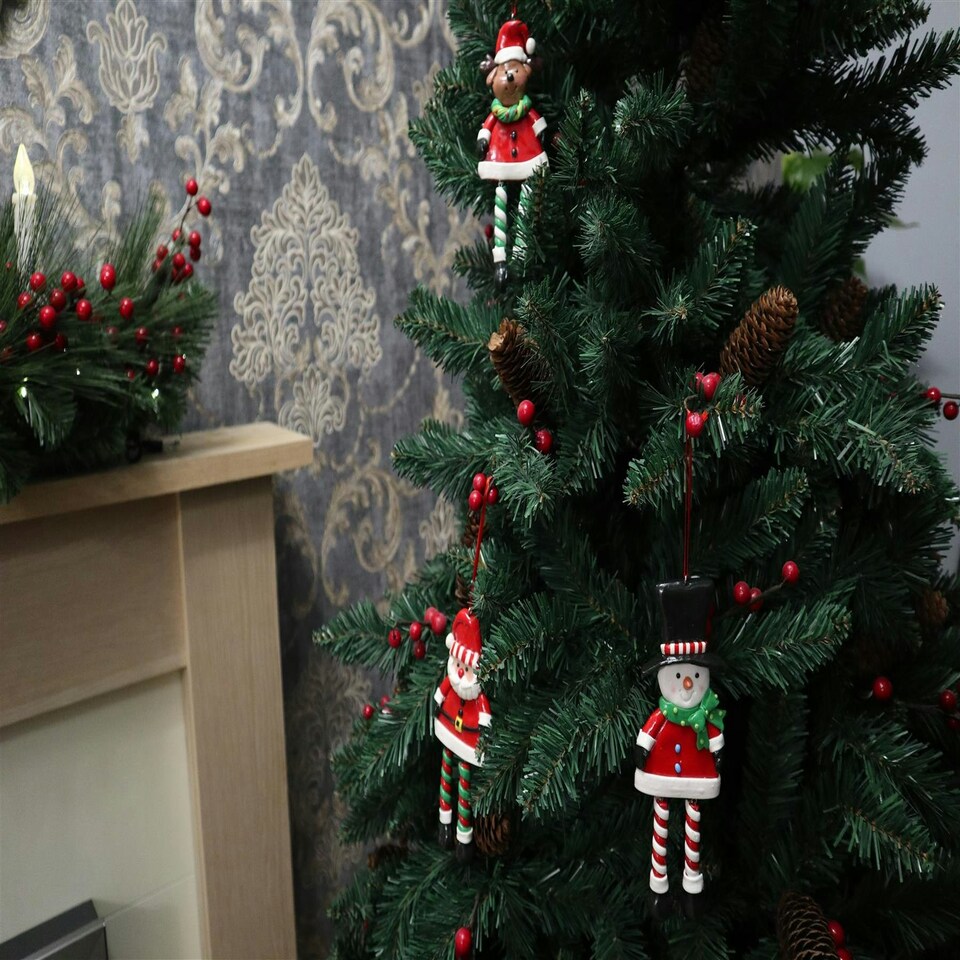 image 1 of 3pcs Ceramic Christmas Hanging Decoration