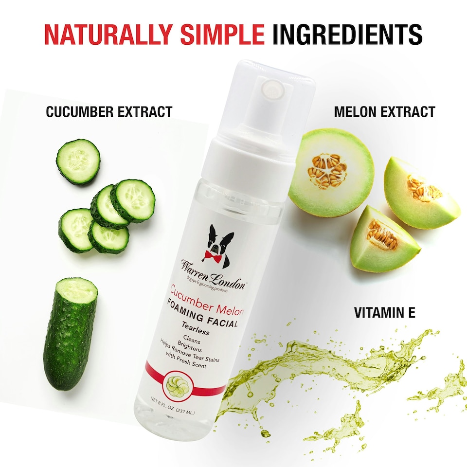 image 1 of Warren London Cucumber Melon Foaming Facial Wash 8 fl oz/237ml e