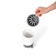 image 7 of Nicoman Round White Toilet Brush & Holder With Silicone Head with Dry Pad