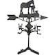 image 1 of Horse / Mare Farrier Weather Vane Vain Ridge Mount House Roof Cast Iron Shoe