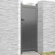 image 1 of Pedestrian Gate 900x1600mm Grey - Vertical Solid Infill and Flat Top Grey