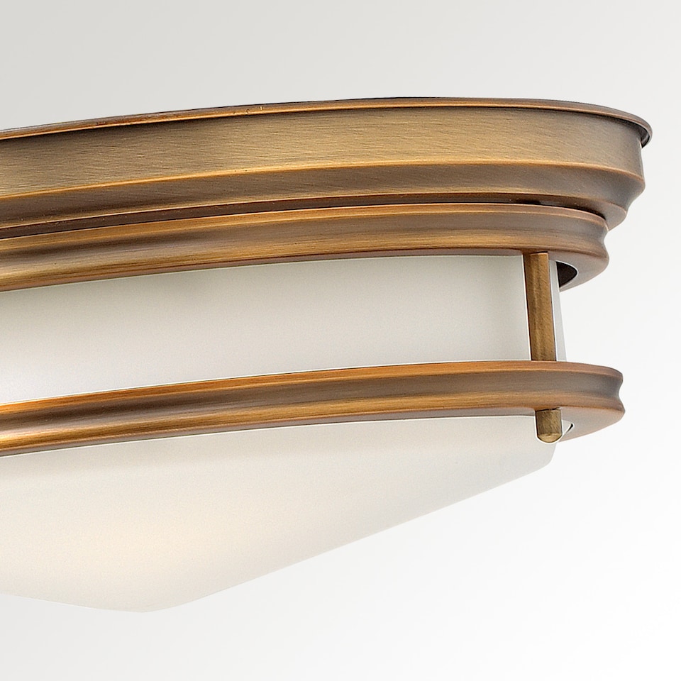 image 1 of Hadley 3 Light Semi Flush Ceiling Light Brushed Bronze, E27
