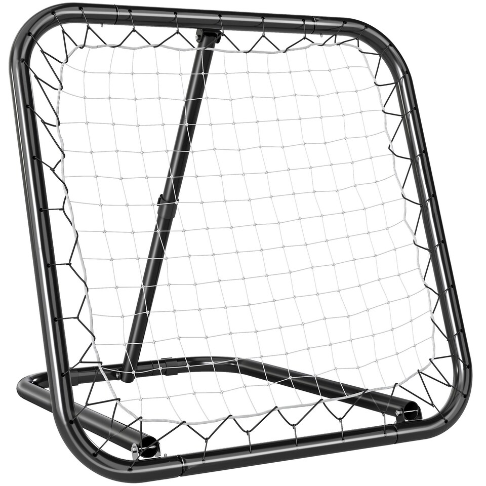 image 1 of HOMCOM Angle Adjustable Rebounder Net Goal Training Set Football, Baseball