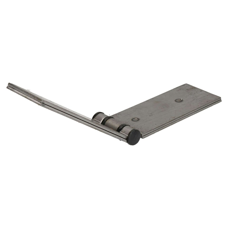 image 1 of 2 Pack Long Weld-on Butt Hinge Heavy Duty with Bushes 240x50mm Industrial Silver